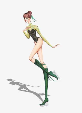 创意时尚服装插画设计稿免抠