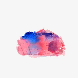 矢量彩色喷溅水墨免抠