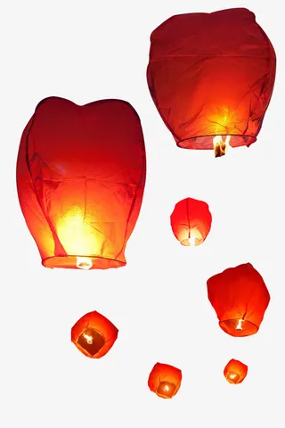 产品实物孔明灯免抠