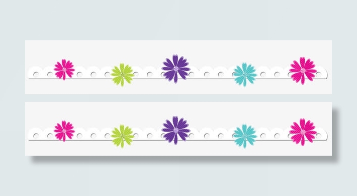 彩色小花朵banner背景