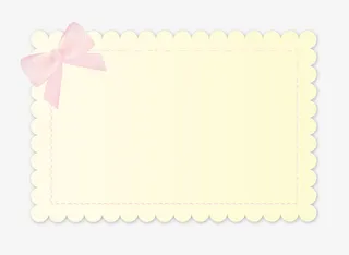 手绘黄色信纸免抠