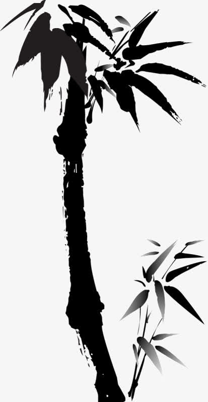 《梅花和水墨花》PNG免抠图素材免抠