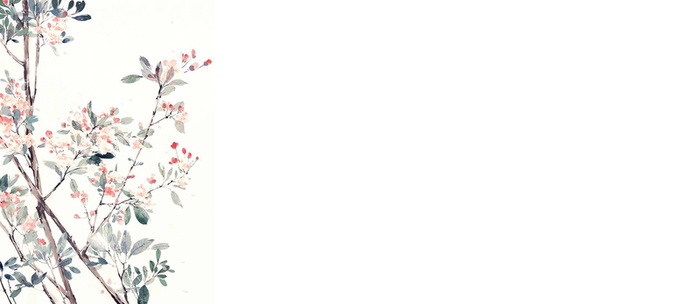 手绘古风小花背景高清