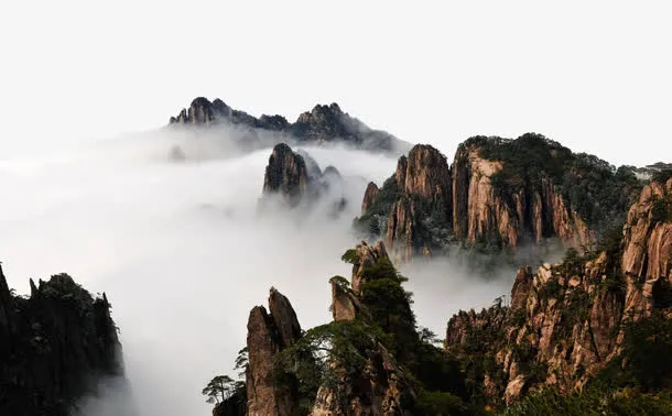 连绵山脉免抠
