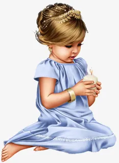 手绘女孩手捧蜡烛免抠 手绘女孩手捧蜡烛免抠