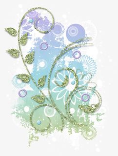 卡通手绘曲线花朵免抠