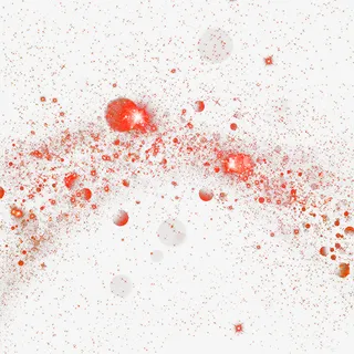 红色光晕星球效果元素免抠