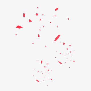 红色碎纸屑免抠
