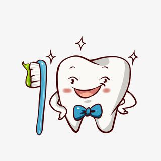 清洁牙齿小能手免抠