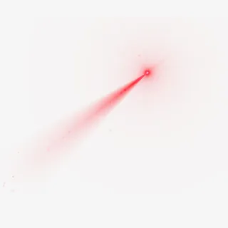红色简约光束效果元素免抠