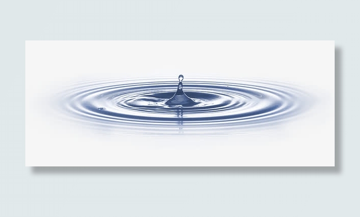 蓝色水波涟漪素材免抠