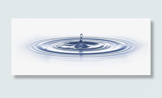 蓝色水波涟漪素材免抠