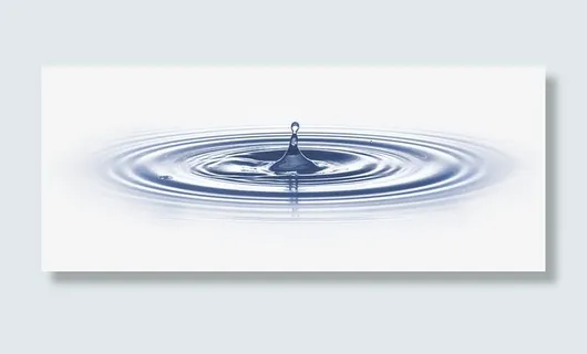 蓝色水波涟漪素材免抠