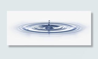 蓝色水波涟漪素材免抠