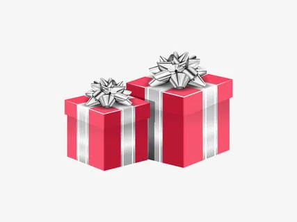 红色礼盒免抠