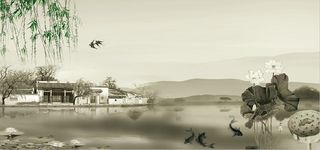 水墨画背景高清