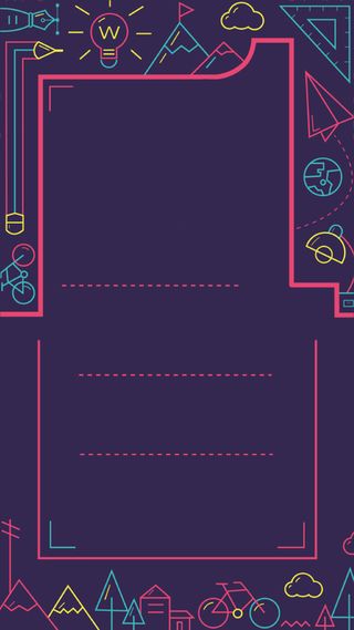 简约文艺紫色海报H5背景高清