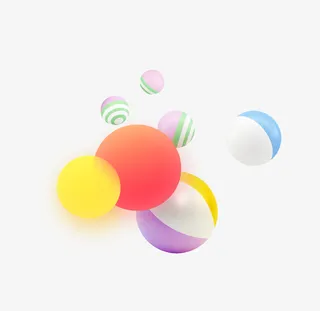 梦幻球 立体球免抠