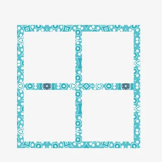 田字格边框免抠