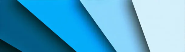 简约炫彩蓝色多边形背景banner