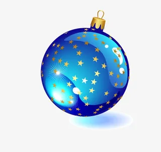 圣诞球矢量免抠