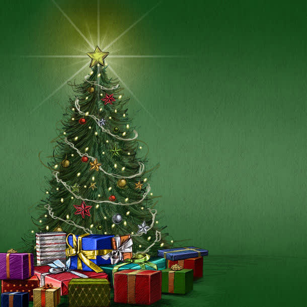 圣诞树礼物免抠