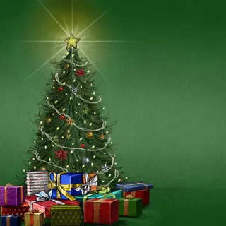 圣诞树礼物免抠