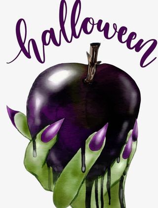 万圣节毒苹果免抠