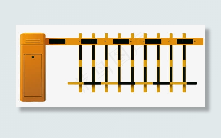 栅栏道闸素材免抠