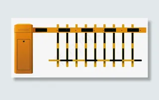 栅栏道闸素材免抠