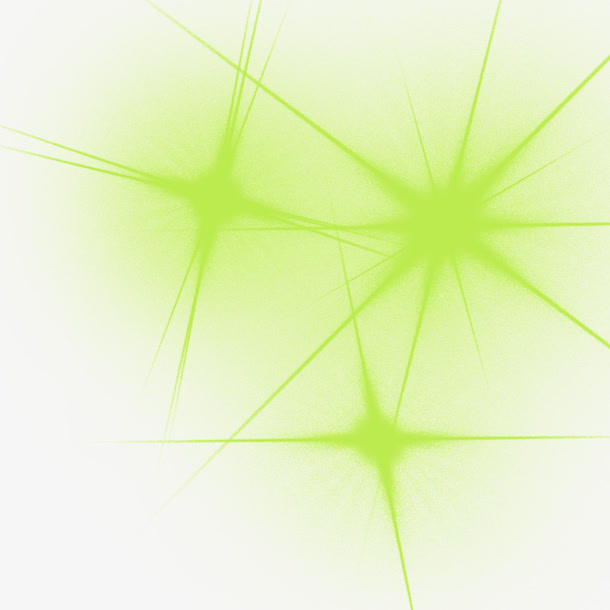 绿色十字光素材免抠