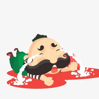 趴在地上哭的新疆大叔免抠