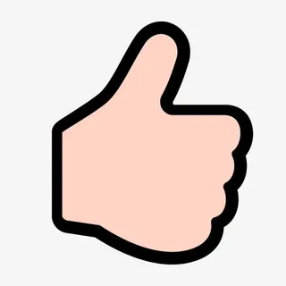 赞手势图标点击的手免抠