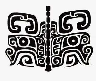 中国复古饕餮纹免抠