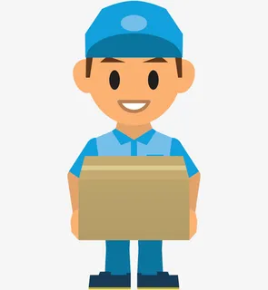 抱着箱子的男人免抠