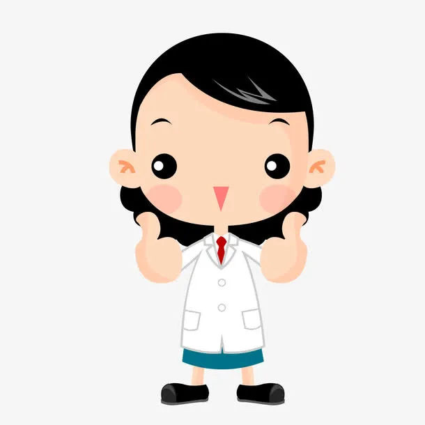 卡通医疗人物女孩免抠