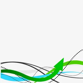 绿色箭头曲线背景矢量素材