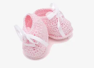 粉色婴儿鞋免抠