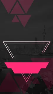 炫彩黑色扁平几何背景素材高清