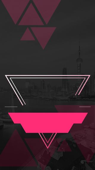 炫彩黑色扁平几何背景素材高清