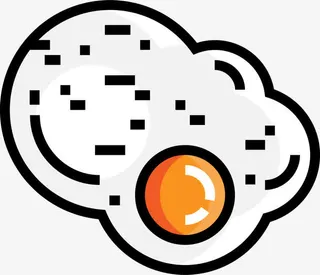 营养荷包蛋免抠