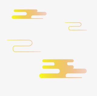 祥云 金色 国潮 金色祥云免抠