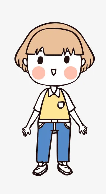 人物手绘插画可爱素材80免抠
