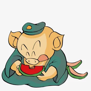 吃西瓜的猪八戒免抠