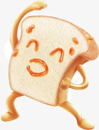 创意设计面包吐司图免抠