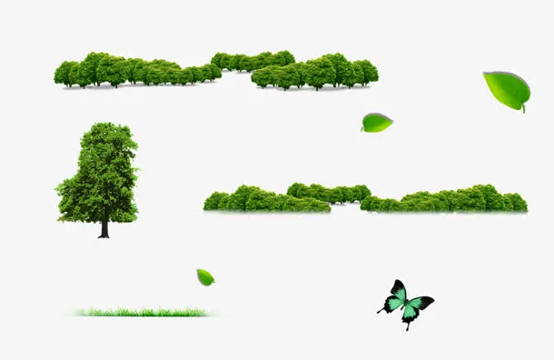 树林png素材免抠