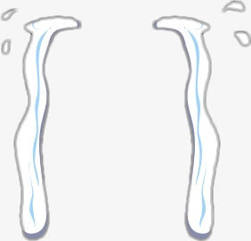 手绘卡通眼泪装饰免抠