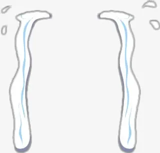 手绘卡通眼泪装饰免抠