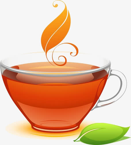 卡通的一杯茶免抠