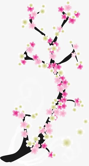 桃花装饰图案免抠素材免抠